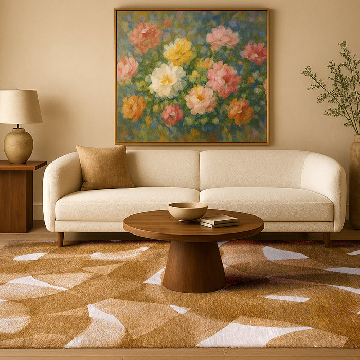 Lola & Moi My Way Vloerkleed - Mustard  - 240 x 340 cm