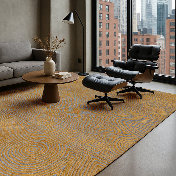 Lola & Moi Tabasco Vloerkleed - Gold Stone  - 170 x 240 cm