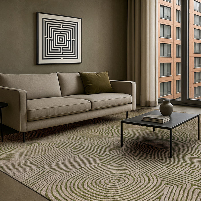 Lola & Moi Tabasco Vloerkleed - Green Beach  - 170 x 240 cm