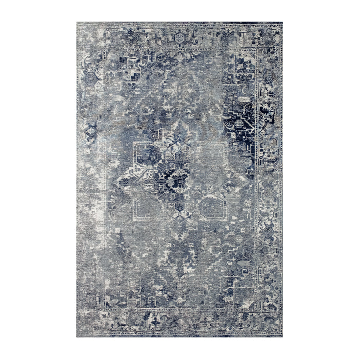 Lola & Moi Heris Vloerkleed - Deep Blue  - 140 x 200 cm