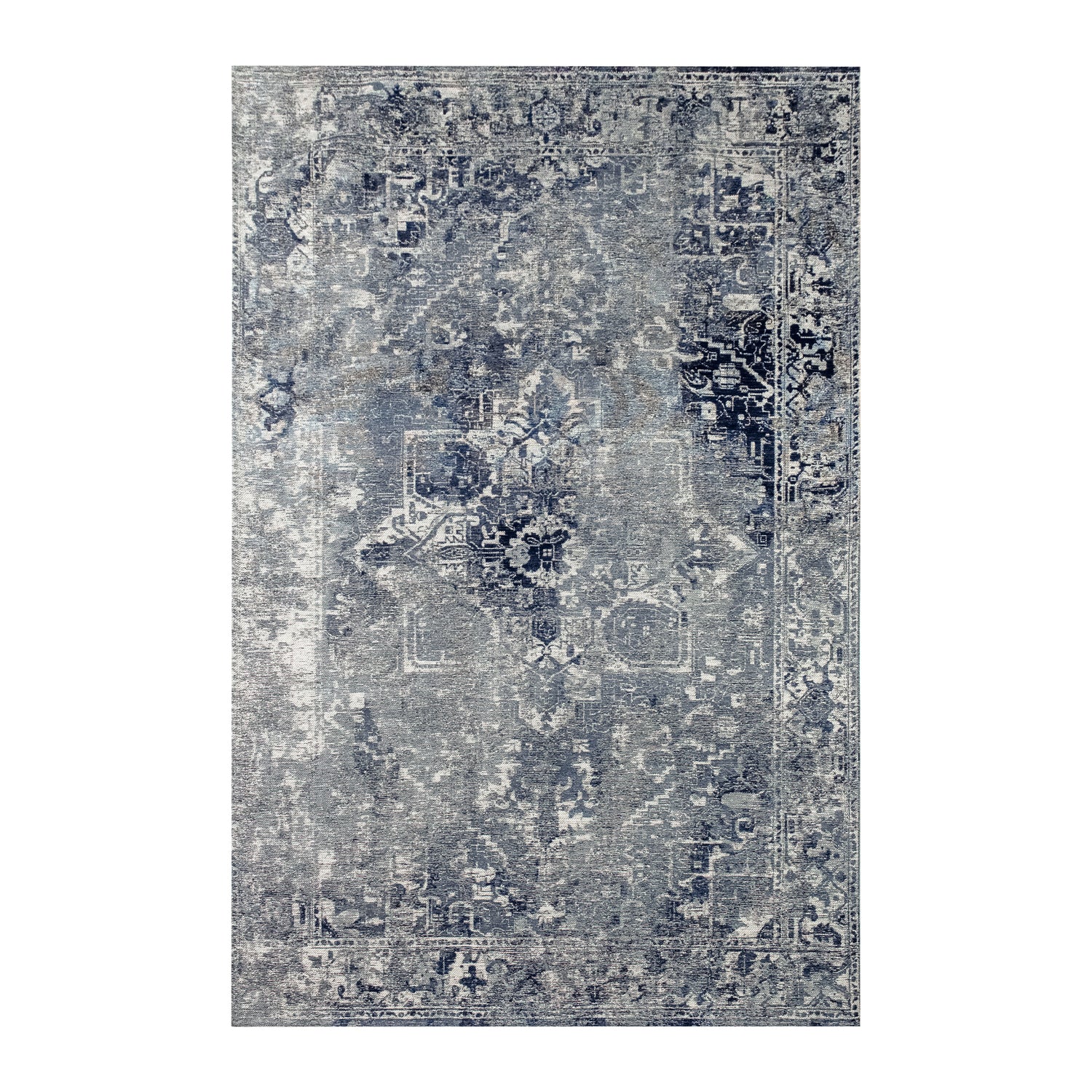 Lola & Moi Heris Vloerkleed - Deep Blue  - 170 x 240 cm