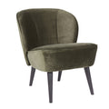 WOOOD Sara Fauteuil - Warm Groen