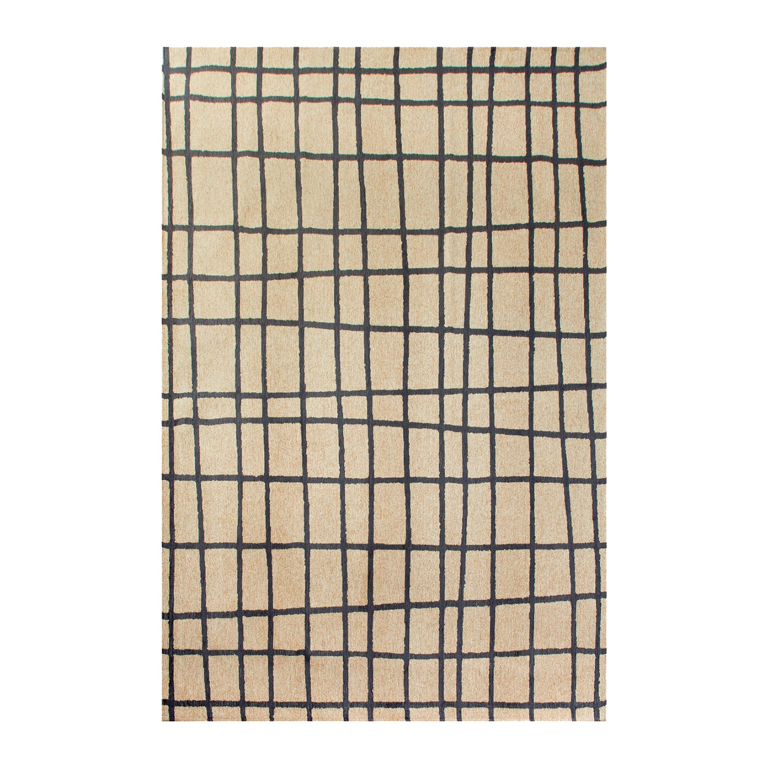 Lola & Moi Caro Vloerkleed - Creamy Black  - 140 x 200 cm