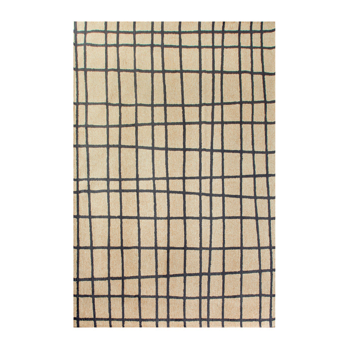 Lola & Moi Caro Vloerkleed - Creamy Black  - 170 x 240 cm