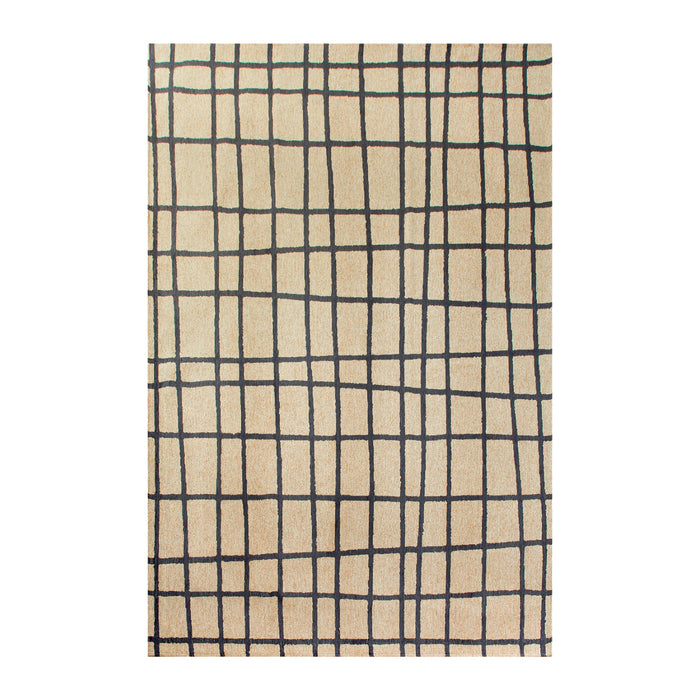 Lola & Moi Caro Vloerkleed - Creamy Black  - 240 x 340 cm