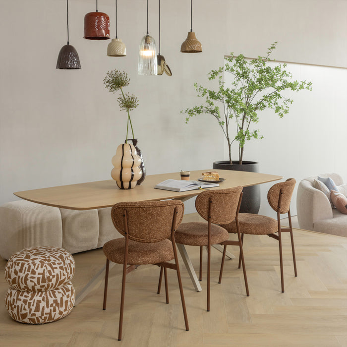 WOOOD Arleso Hanglamp - Oranje / Bruin