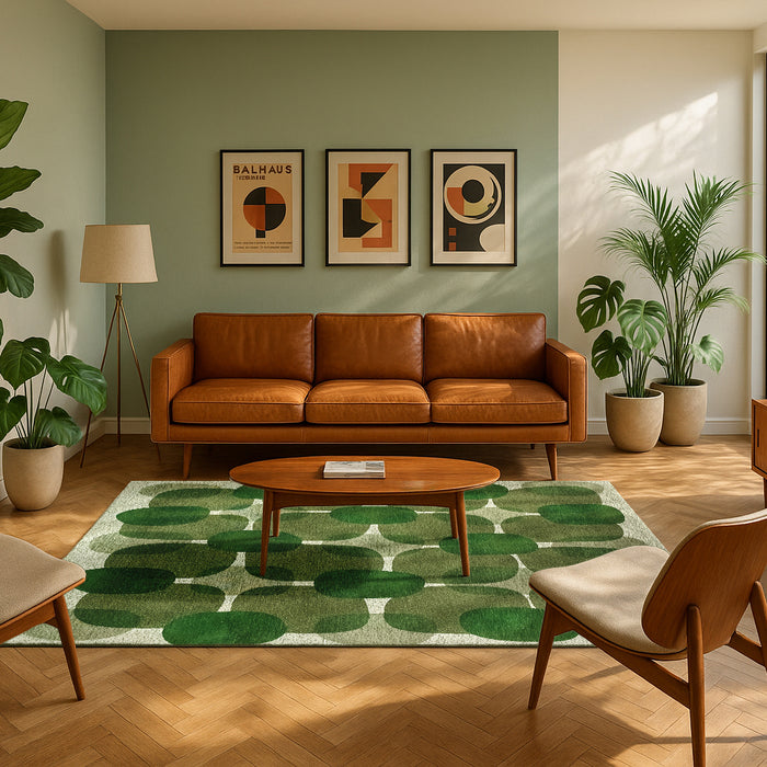 Lola & Moi Café Vloerkleed - Hedgerow Green  - 80 x 150 cm