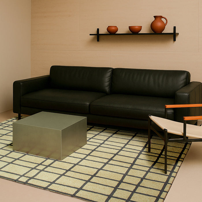 Lola & Moi Caro Vloerkleed - Creamy Black  - 140 x 200 cm