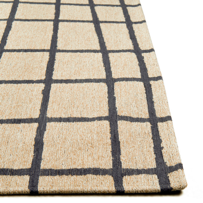 Lola & Moi Caro Vloerkleed - Creamy Black  - 140 x 200 cm