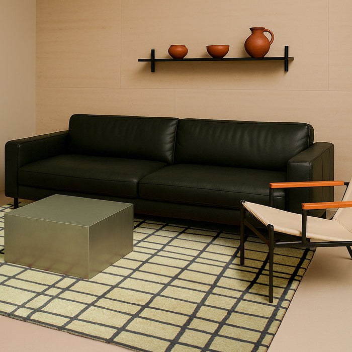 Lola & Moi Caro Vloerkleed - Creamy Black  - 240 x 340 cm