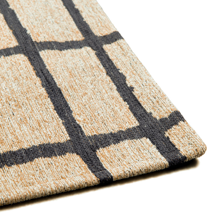 Lola & Moi Caro Vloerkleed - Creamy Black  - 80 x 150 cm