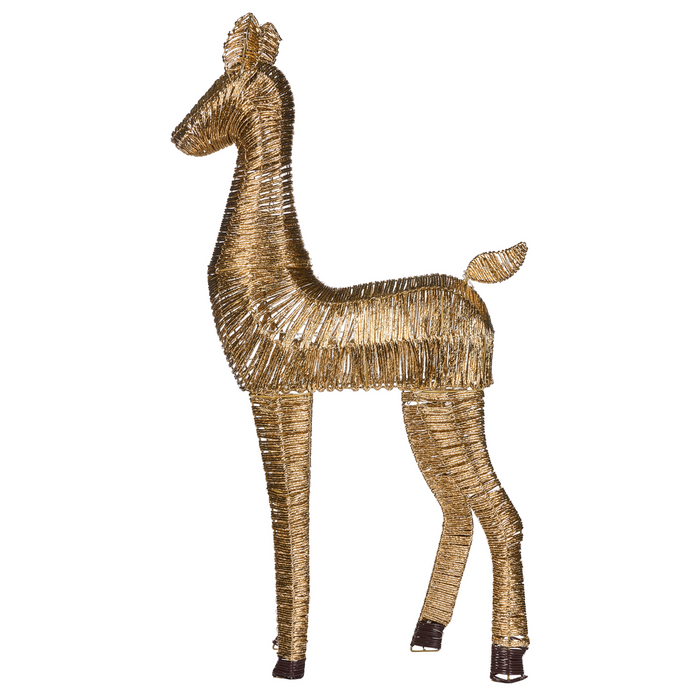 Beliani - AKUREYRI - LED kerstdecoratie - Goud - IJzer