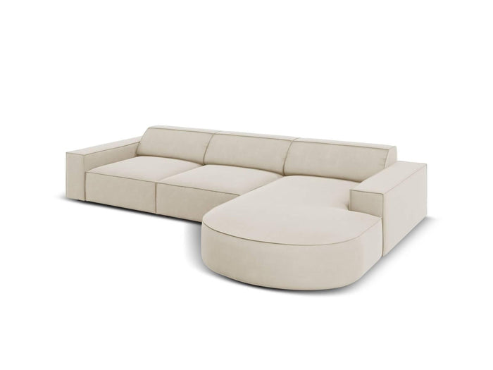 Micadoni 5-zits hoekbank Jodie velvet rechts rond