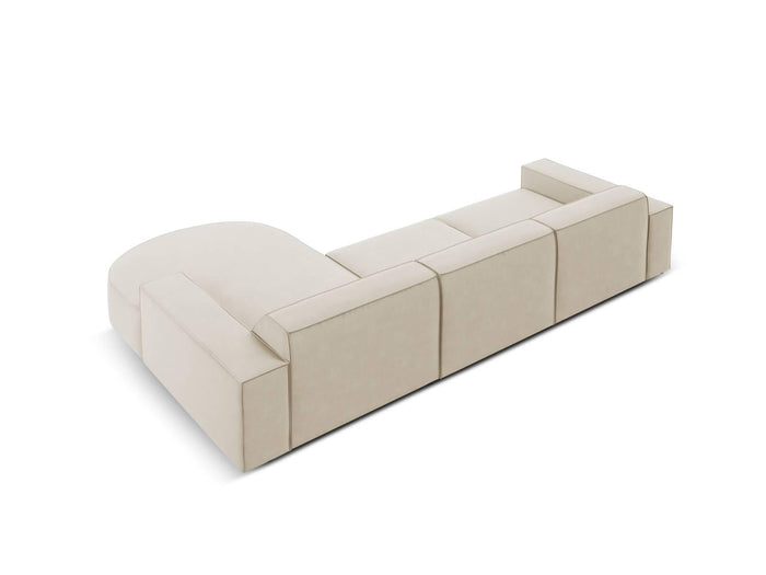 Micadoni 5-zits hoekbank Jodie velvet rechts rond