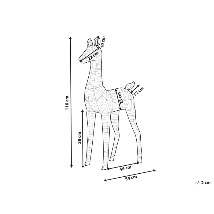 Beliani - AKUREYRI - LED kerstdecoratie - Goud - IJzer