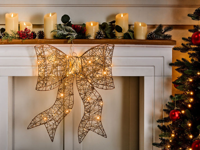 Beliani - FILSO - LED-decoratie - Donkerbruin - IJzer