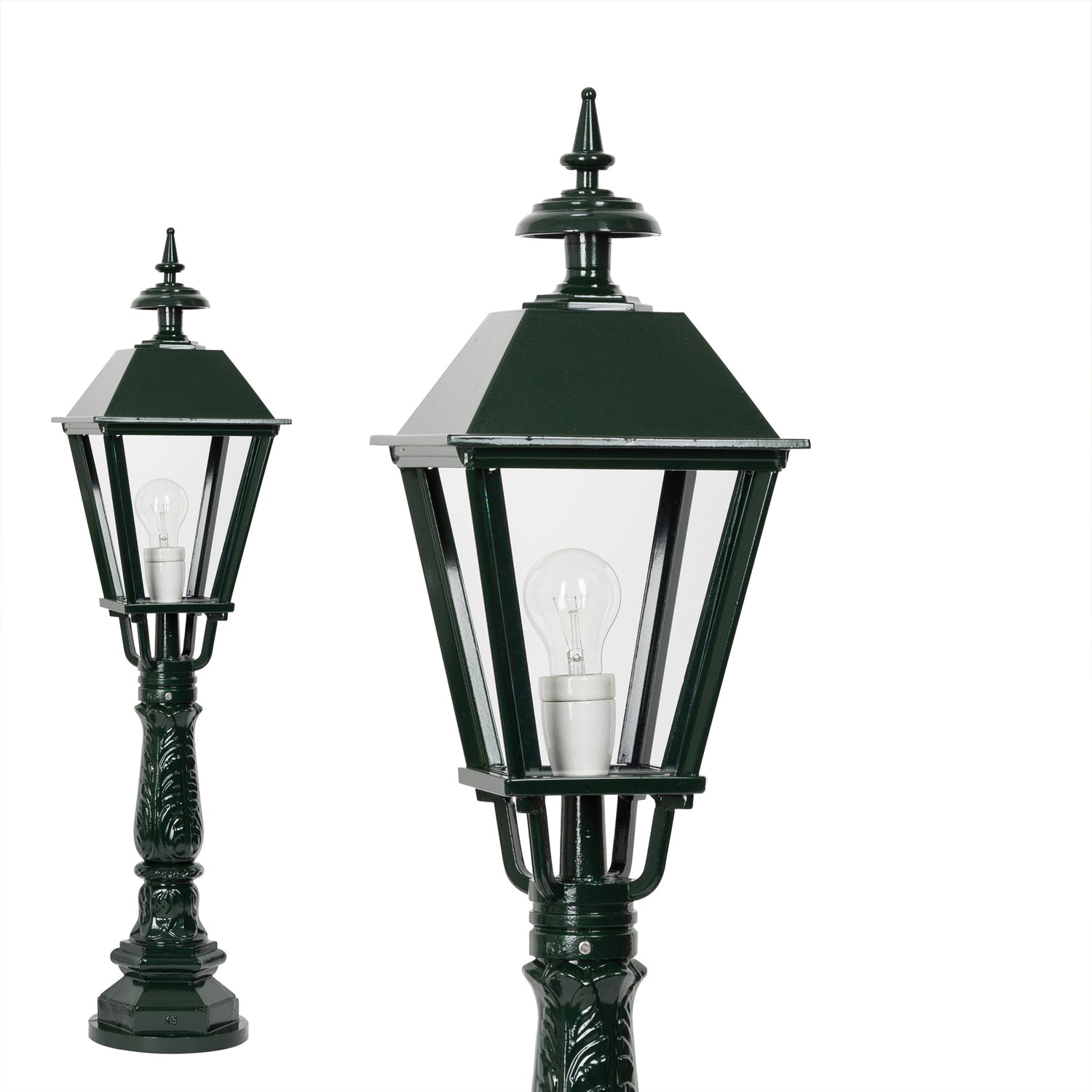 KS Verlichting Tuinlantaarn Salford Aluminium E27 tuinlamp sokkel IP44