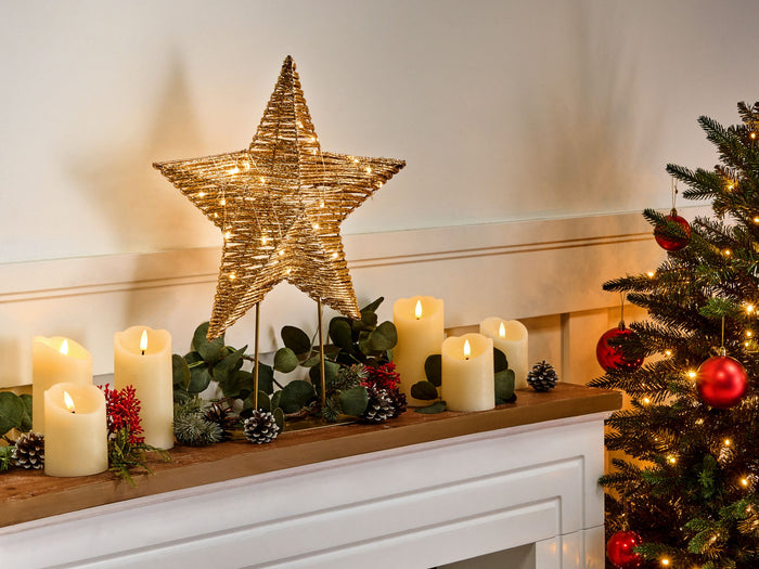 Beliani - FARUP - LED-decoratie - Goud - IJzer