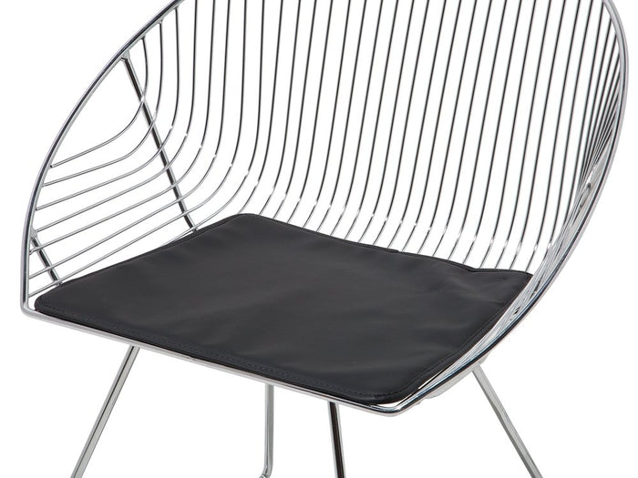 Beliani - AURORA - Eetkamerstoel - Zilver - Staal