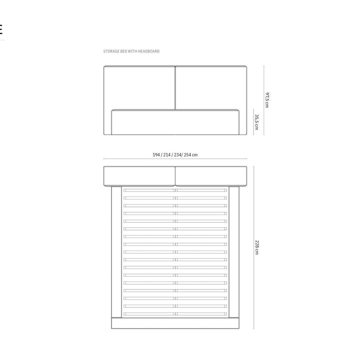 Micadoni Bedframe Jodie met opbergruimte velvet 140 x 200 cm