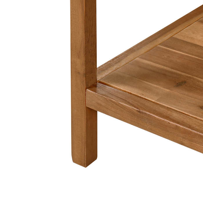 Beliani-VENOSA -Buitenkeuken eiland-Bruin-50 x 80 x 90 cm-Acaciahout