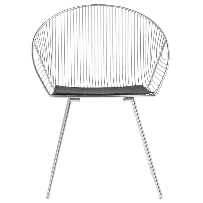 Beliani - AURORA - Eetkamerstoel - Zilver - Staal