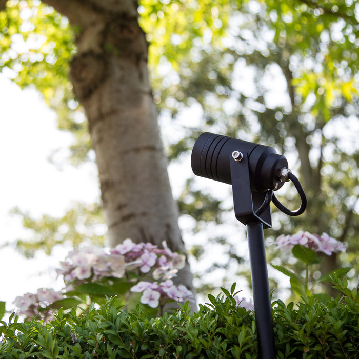 KS Verlichting Tuinspot zwart Beamy L set 3 stuks