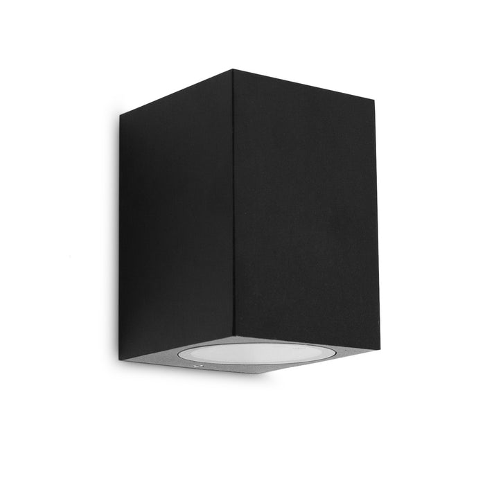KS Verlichting Geo Muurlamp Zwart met Lichtsensor LED