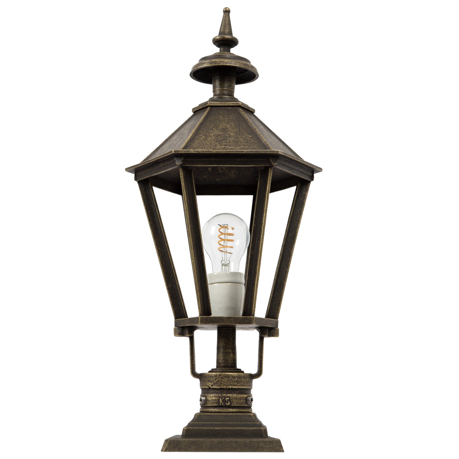 KS Verlichting Donau Sokkellamp Brons