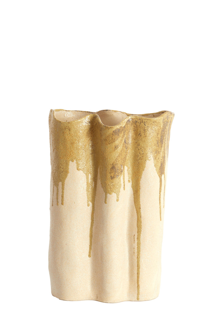 Light & Living - Vaas FLOVILLA - 26x14x40 cm - Wit