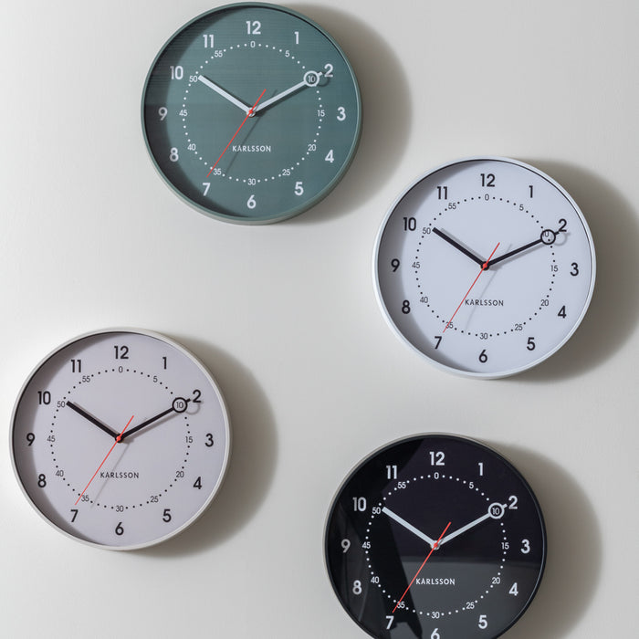 Karlsson - Wandklok Fresco - Jungle groen- Ø31,5cm