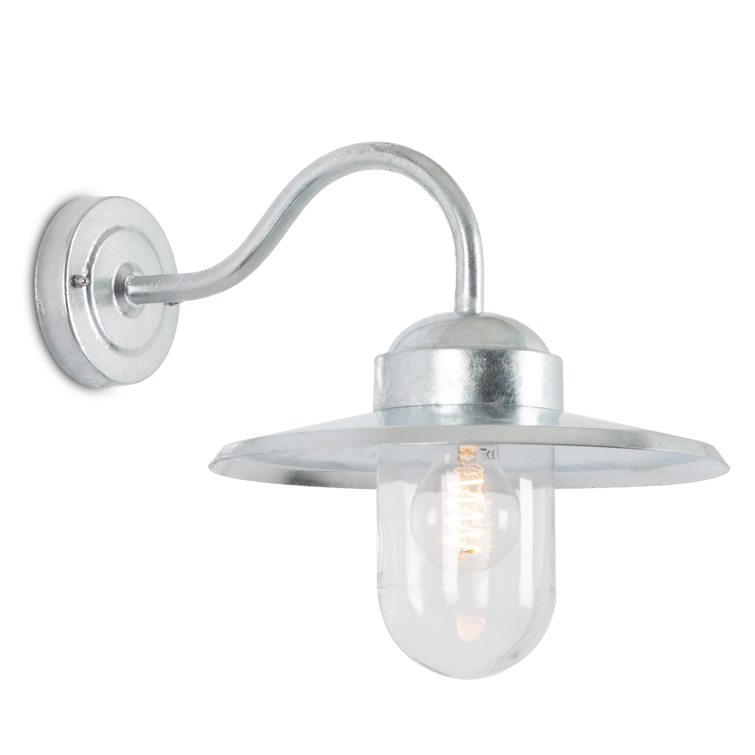 KS Verlichting Dolce Muurlamp Verzinkt met 8W Bewegingssensor LED