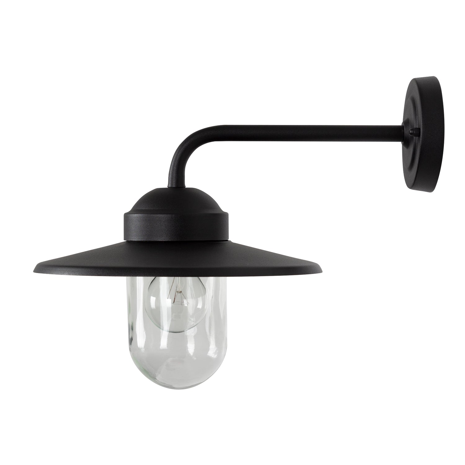 KS Verlichting Gusto Retro Stallamp Zwart met 8W Bewegingssensor LED