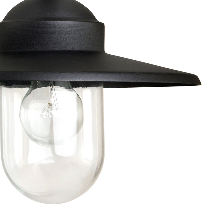 KS Verlichting Gusto Retro Stallamp Zwart met 8W Bewegingssensor LED