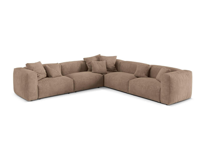 Micadoni 5-zits hoekbank Martina velvet