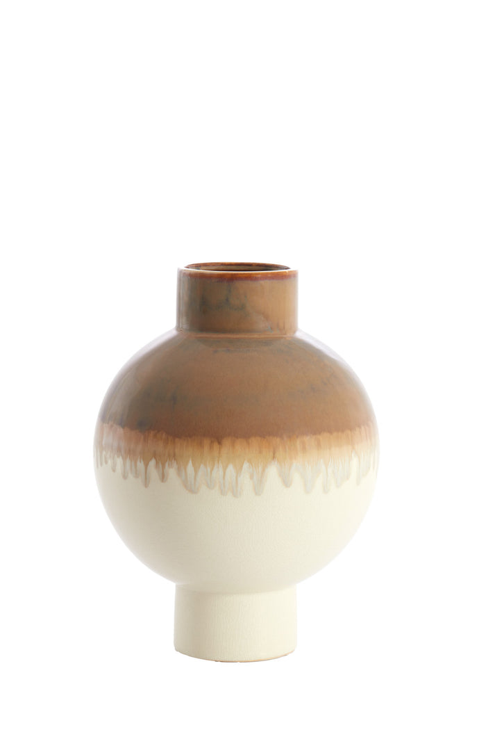 Light & Living - Vaas ZELATA - Ø28x38 cm - Wit