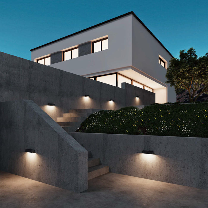 KS Verlichting Score Muurlamp Zwart Medium