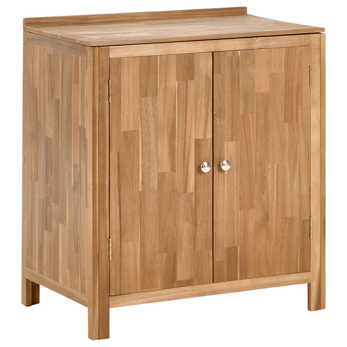 Beliani - VENOSA - Buitenkeuken kast set - Bruin|Zwart - Acaciahout