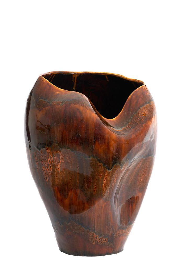 Light & Living - Vaas AZURA - 39x37x53 cm - Bruin