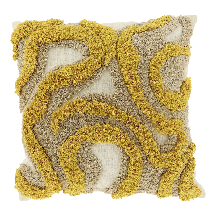 Unique Living - Sierkussen Calin 45x45cm - Glowy Yellow