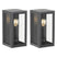 KS Verlichting 2x Spark Mini  Muurlamp Zwart met LED