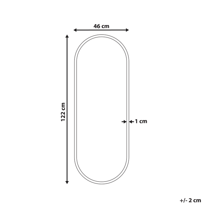 Beliani - AZEVILLE - Wandspiegel - Goud - IJzer