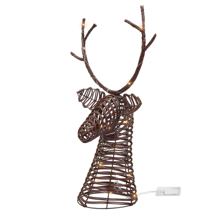 Beliani - DYBESO - LED-decoratie - Donkerbruin - IJzer