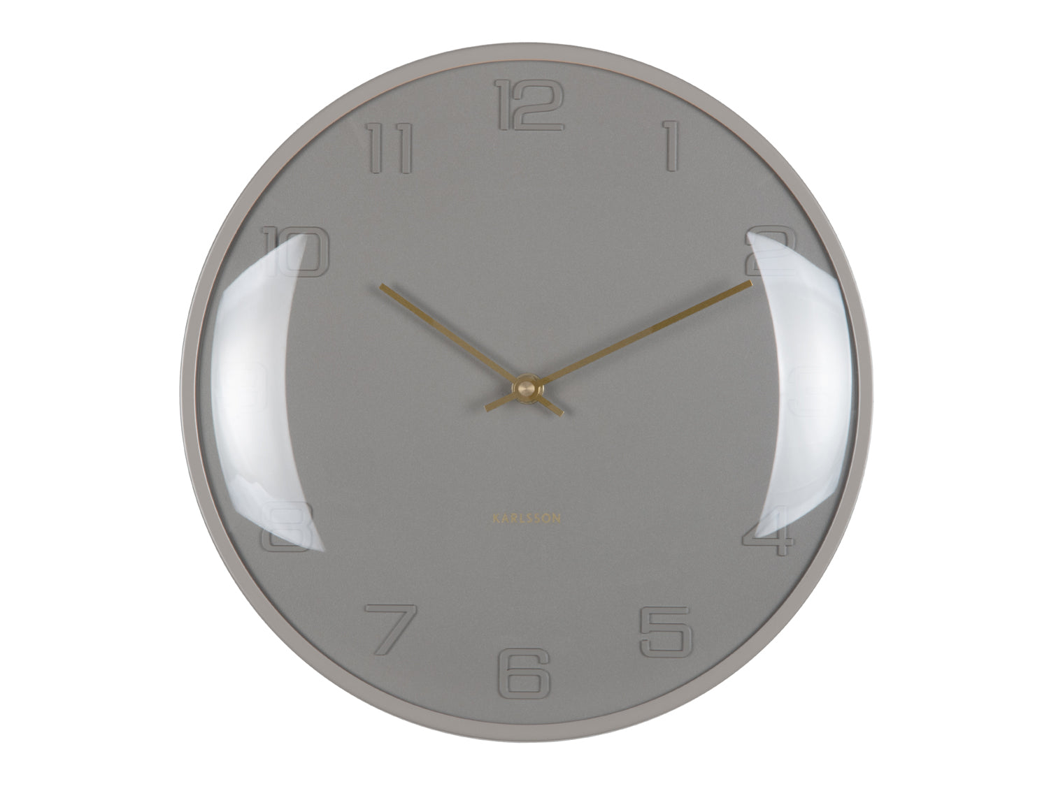 Karlsson - Wandklok Fuerte Dome - Clay grey- Ø30,5cm