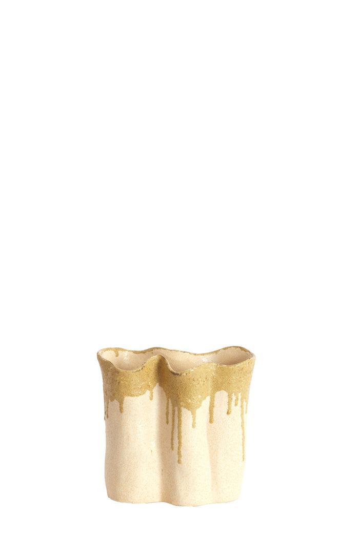 Light & Living - Vaas FLOVILLA - 19.5x10.5x18.5 cm - Wit