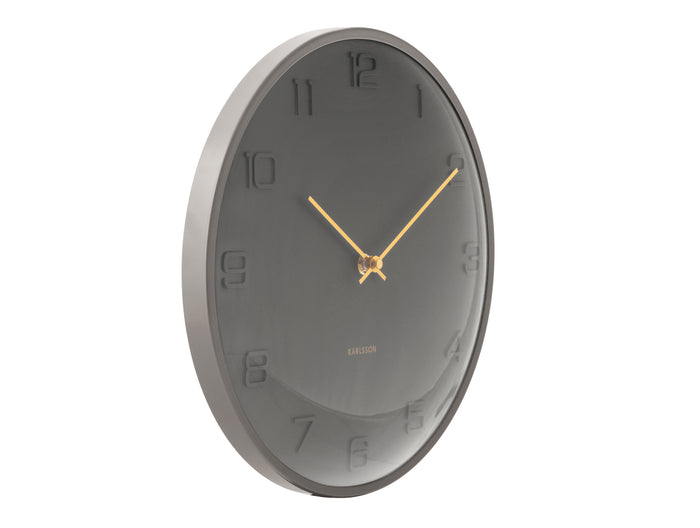 Karlsson - Wandklok Fuerte Dome - Clay grey- Ø30,5cm