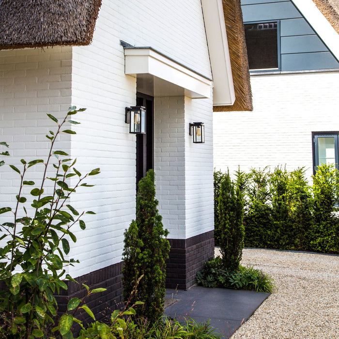 KS Verlichting Jersey Muurlamp Zwart Large met 3W Bewegingssensor LED