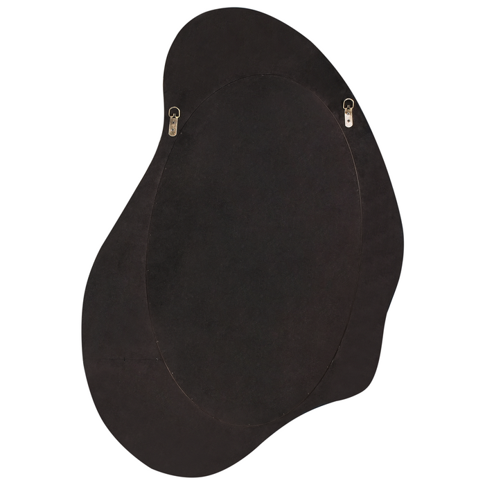 Beliani - HOURTIN - Wandspiegel - Bruin - Rubberhout