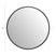 QUVIO Spiegel ø50 cm - Rond - Zwart