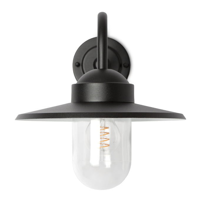 KS Verlichting Dolce Retro Muurlamp Zwart met 8W Bewegingssensor LED